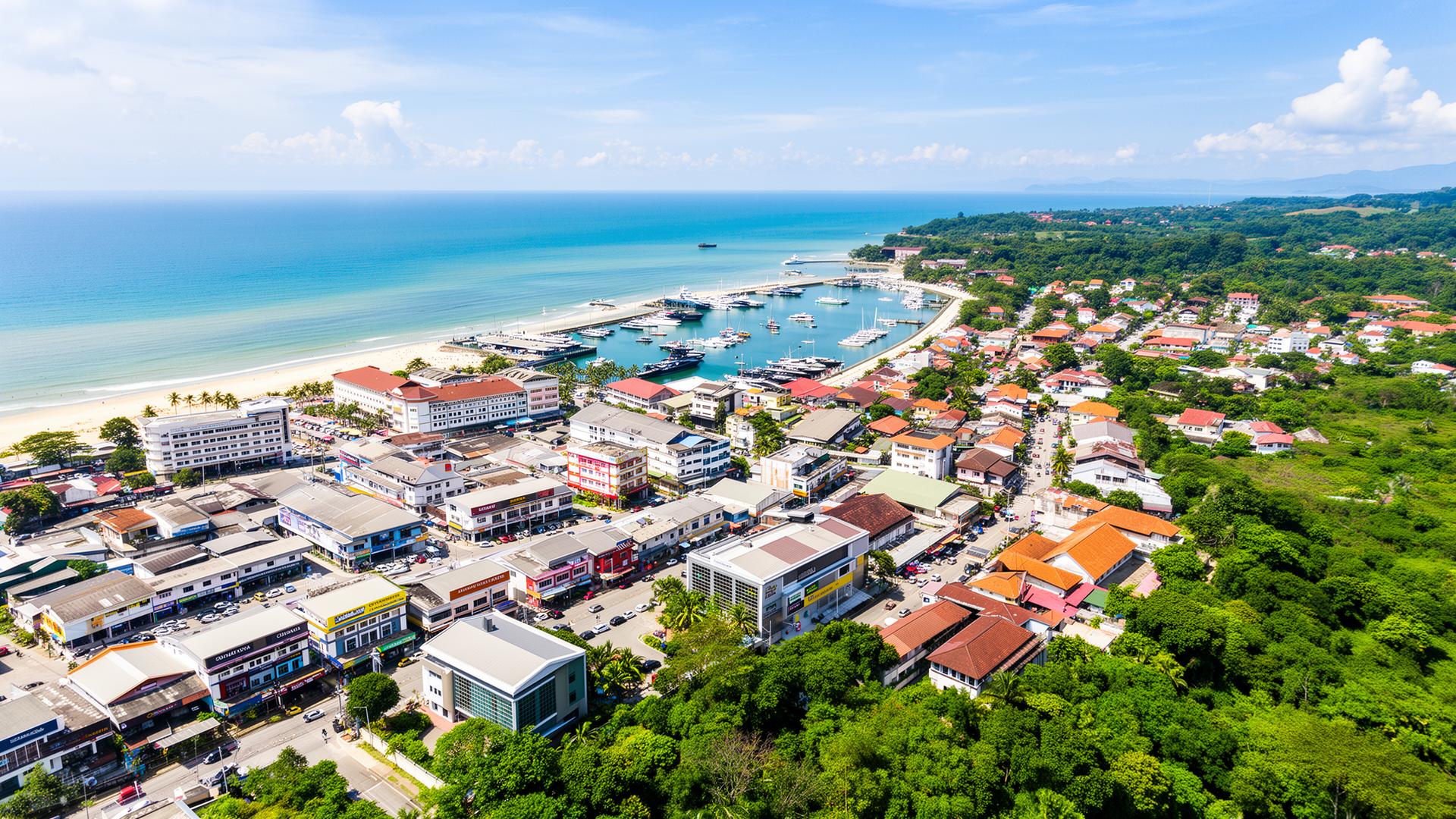 Aerial view of Port Dickson